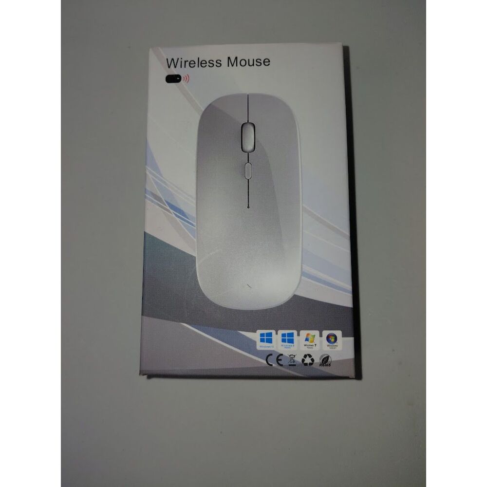 Ergonomic Wireless Optical Mouse | Minimalist Desk Setup & Computer Accessory